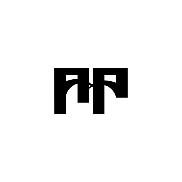 El diseño del logotipo AP monograma letra texto nombre símbolo monocromo logotipo carácter alfabeto logotipo simple