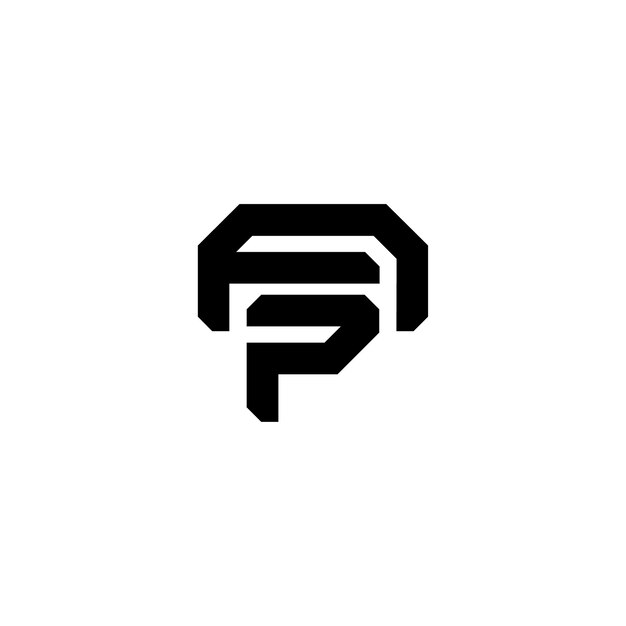 El diseño del logotipo AP monograma letra texto nombre símbolo monocromo logotipo carácter alfabeto logotipo simple