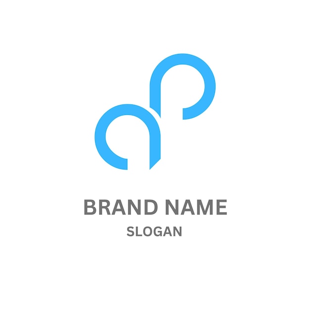 Diseño del logotipo AP533 de la letra AP