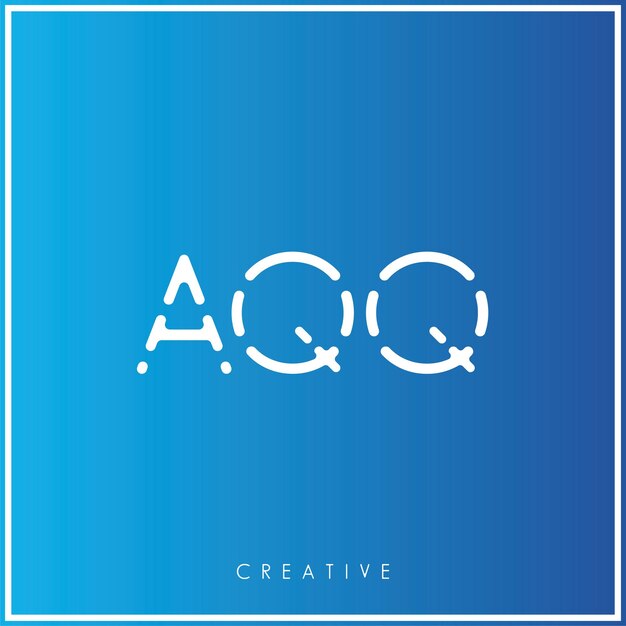 El diseño del logotipo de AQQ Creative Vector Latter Minimal Latter Logo Premium Vector Ilustración Monograma