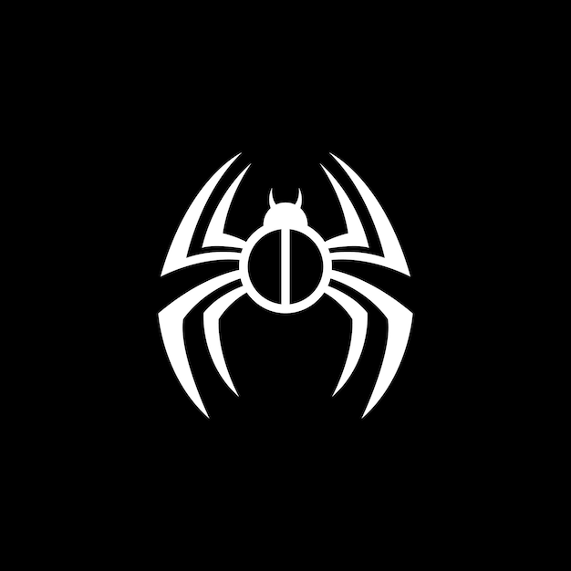 Diseño del logotipo de la araña vectorial Ilustración vectorial