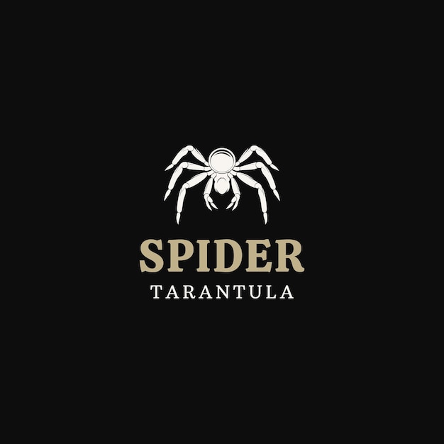 Vector diseño del logotipo de la araña