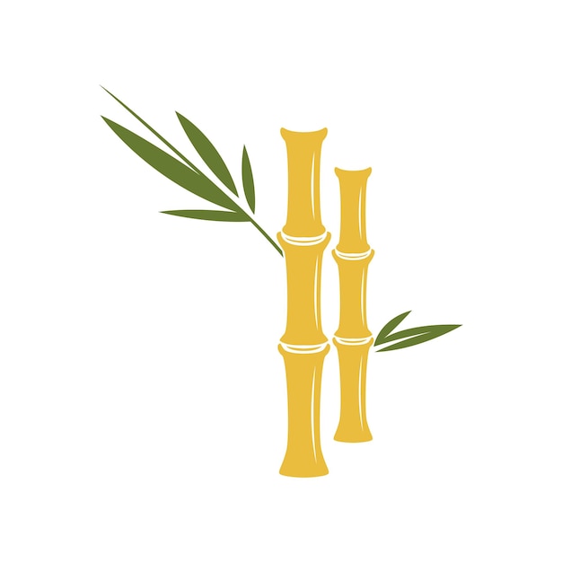 Diseño del logotipo del árbol de bambú