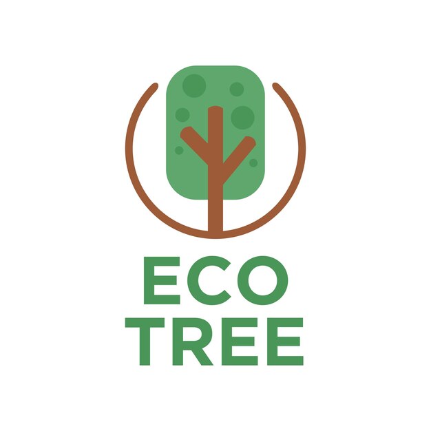 Diseño de logotipo de árbol ecológico