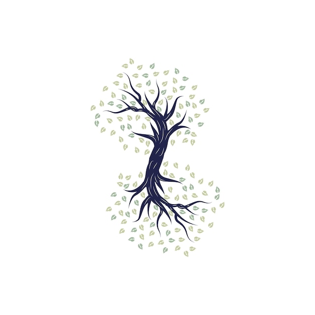 Diseño del logotipo del árbol Jardín de juegos Vector Educación Icono del árbol