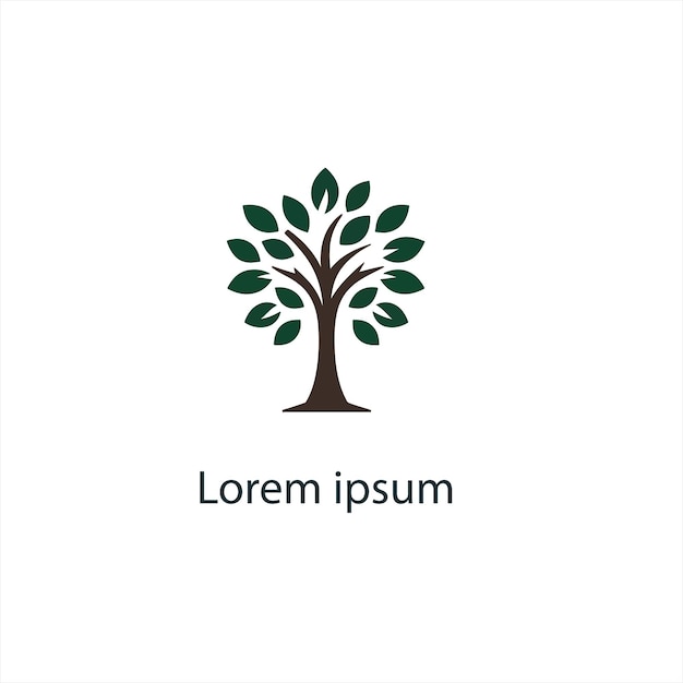 Diseño del logotipo del árbol natural