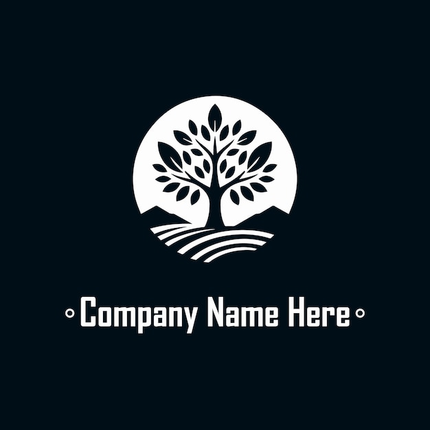 Diseño del logotipo del árbol natural