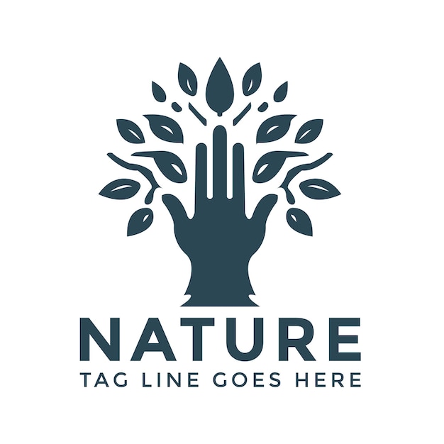Diseño del logotipo del árbol natural