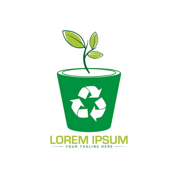 Diseño del logotipo del árbol pequeño Diseño del logotipo de la hoja