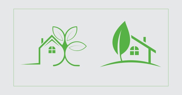 Diseño de logotipo de árbol vectorial o concepto de diseño de logotipo de hoja archivo vectorial premium