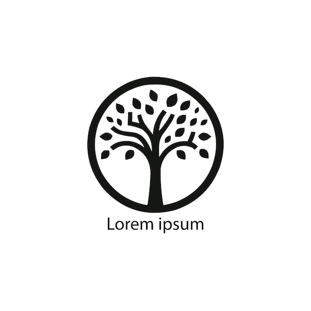 diseño del logotipo del árbol