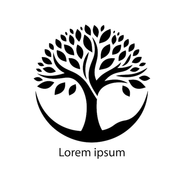 un diseño de logotipo de árbol