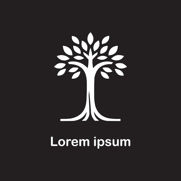 Diseño de logotipo de árbol
