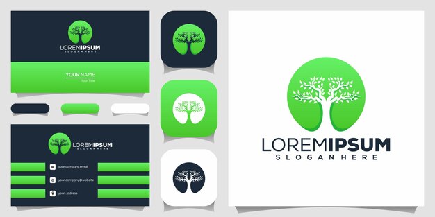 Diseño del logotipo del árbol
