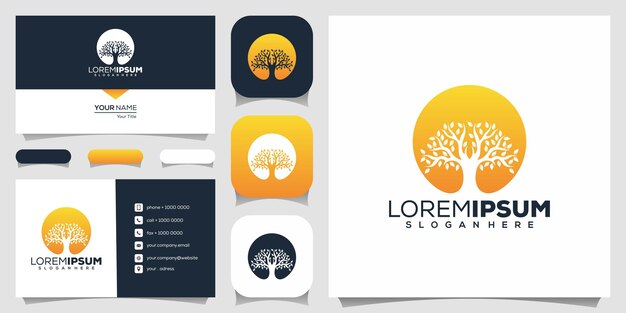 diseño del logotipo del árbol