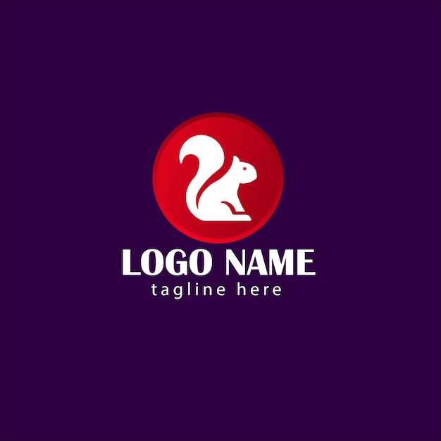Diseño del logotipo de la ardilla Diseño del Logotipo de los animales