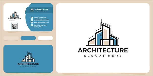 Diseño de logotipo de arquitectura. Diseño de logotipo de arquitectura abstracta simple de color de lujo. Inspiración del concepto del diseño del logotipo de la arquitectura del edificio