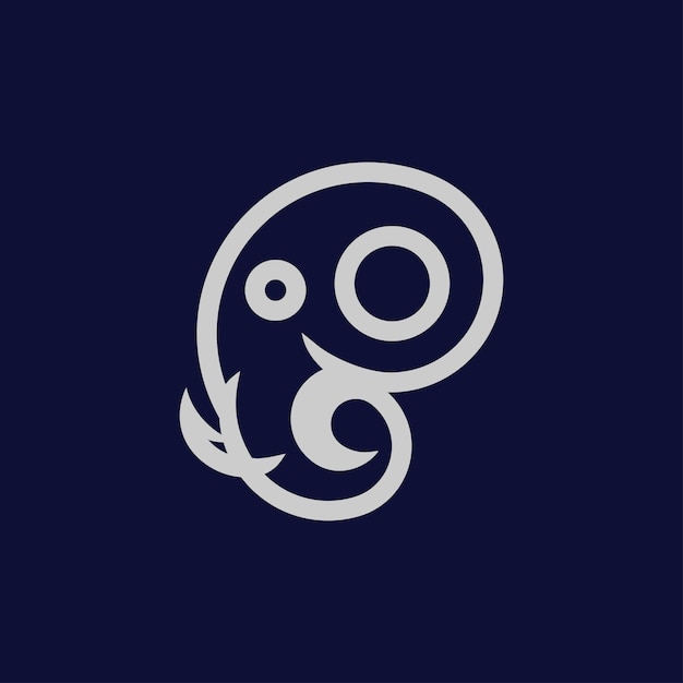 Diseño de logotipo de arte de línea de elefante