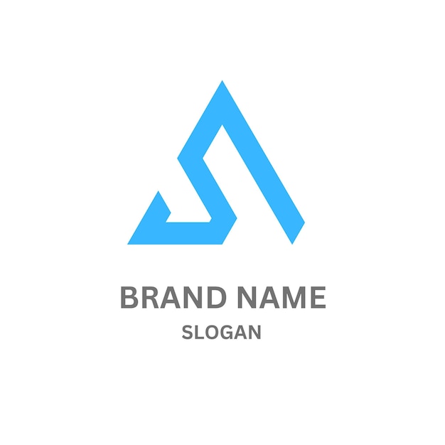 Diseño del logotipo AS238 con la letra AS