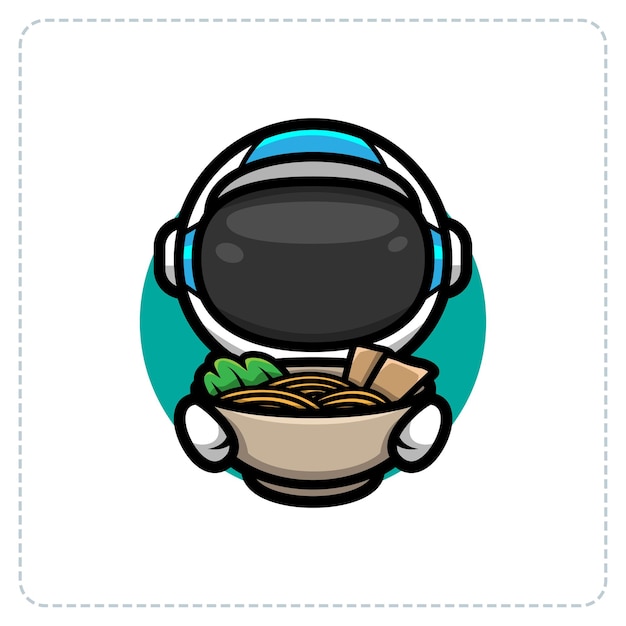 El diseño del logotipo de ASTRONOUT RAMEN