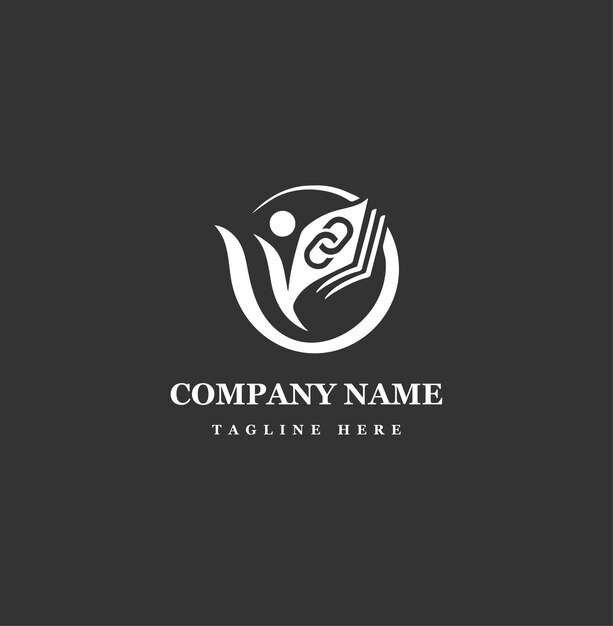 Diseño del logotipo de la atención médica con enlaces