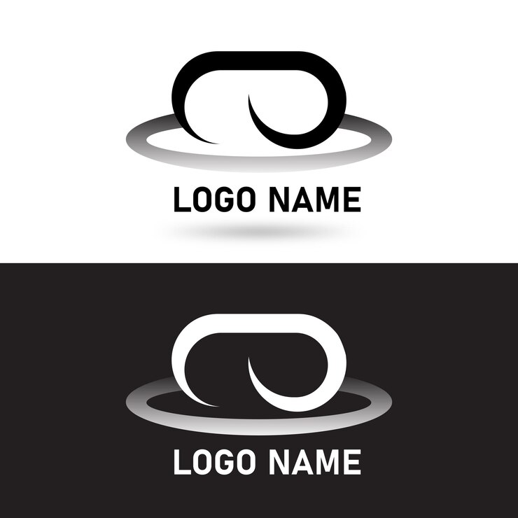 Vector diseño del logotipo del auricular de realidad virtual
