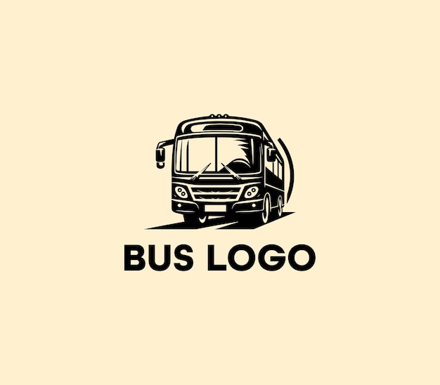 Diseño del logotipo del autobús plantilla de autobús de viaje Servicio de transporte público de transporte turístico Abstracto del logotipio del autobús
