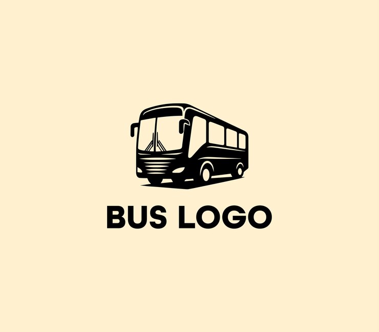 Diseño del logotipo del autobús plantilla de autobús de viaje Servicio de transporte público de transporte turístico Abstracto del logotipio del autobús
