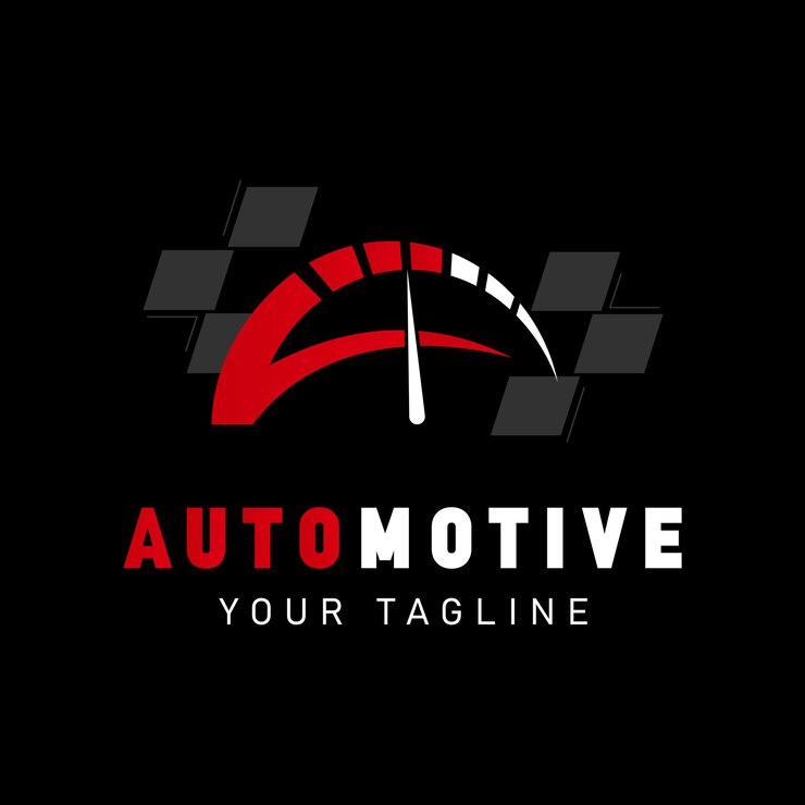 Vector diseño de logotipo de automóviles concepto de velocidad simple garage temático de automóviles servicio de reparación de automóviles