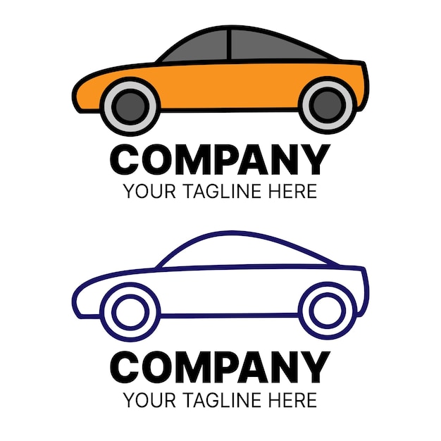 Diseño de logotipo de automóviles Marca automotriz e identidad comercial personalizada