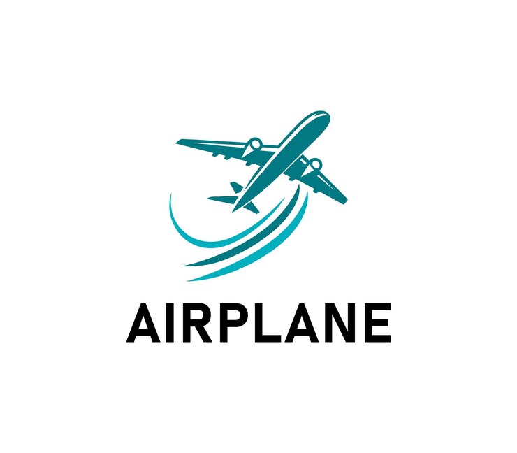 Diseño del logotipo del avión Logotipo sencillo de viaje plantilla del logotipo de avión volador Vector de aerolíneas de avión de viaje