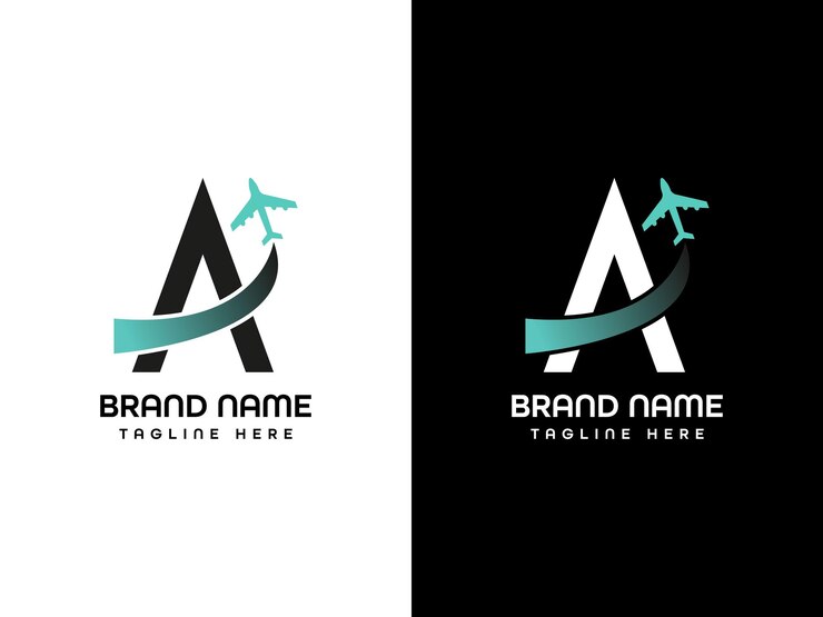 Diseño del logotipo de un avión