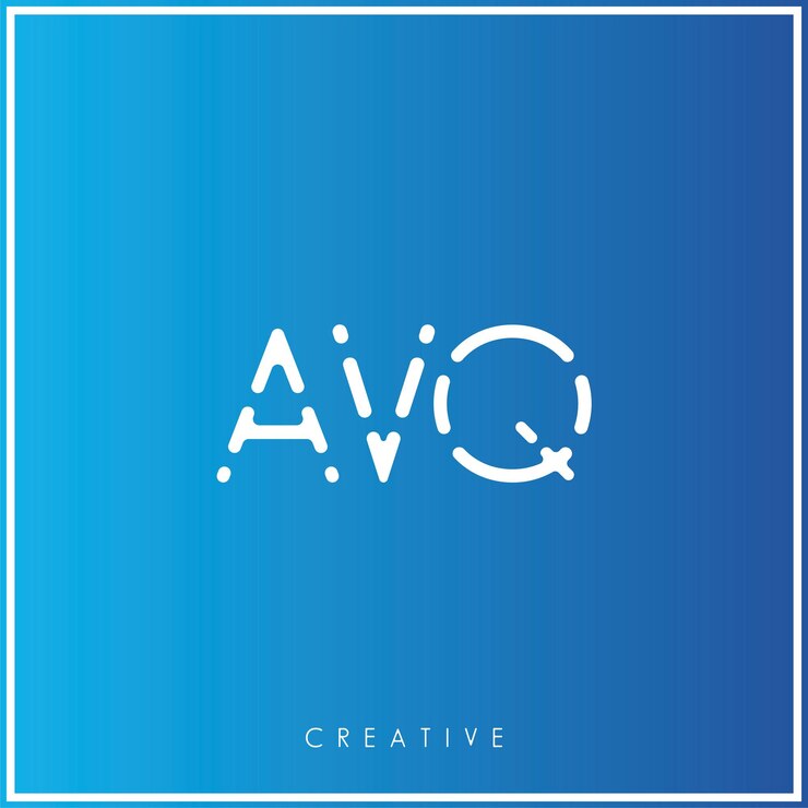 Vector el diseño del logotipo de avq creative vector latter minimal latter logo premium vector ilustración monograma