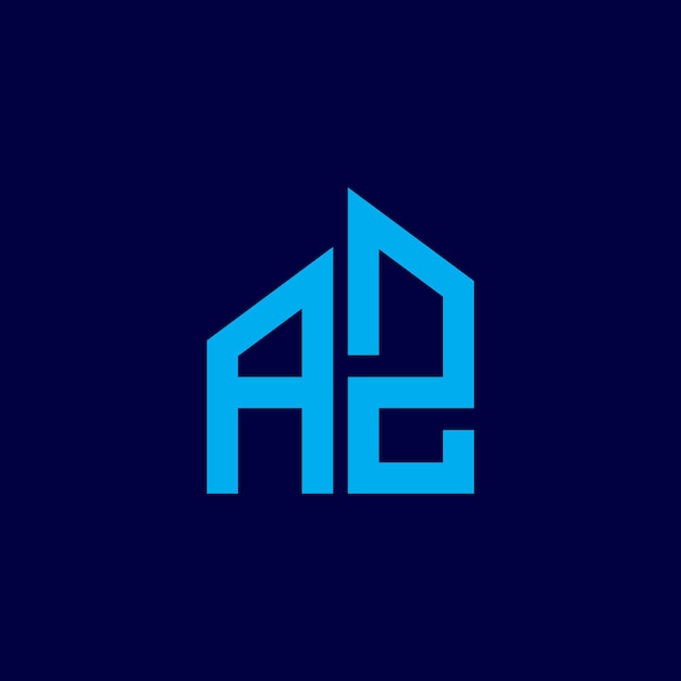 Vector diseño del logotipo de az real estate