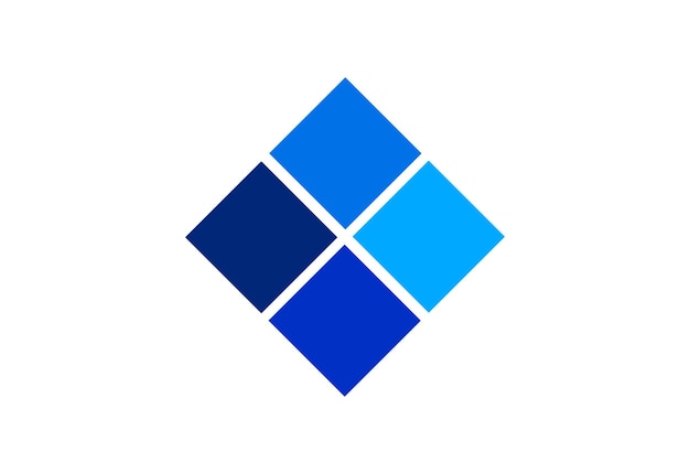 Diseño de logotipo de azulejos de piso de cerámica con estilo concepto de diseño vectorial