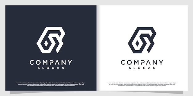 Diseño de logotipo B con estilo creativo moderno Premium Vector parte 3