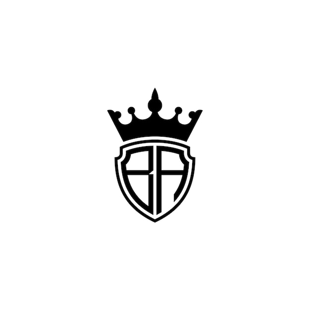 El diseño del logotipo BA monograma letra nombre de texto símbolo monocromático logotipo carácter alfabético logotipo simple