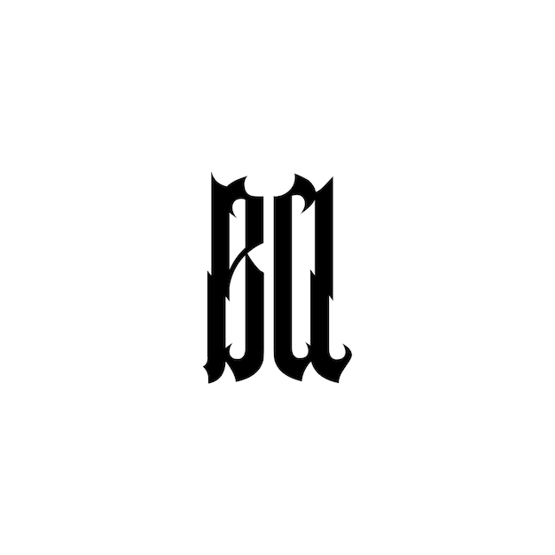 El diseño del logotipo BA monograma letra nombre de texto símbolo monocromático logotipo carácter alfabético logotipo simple