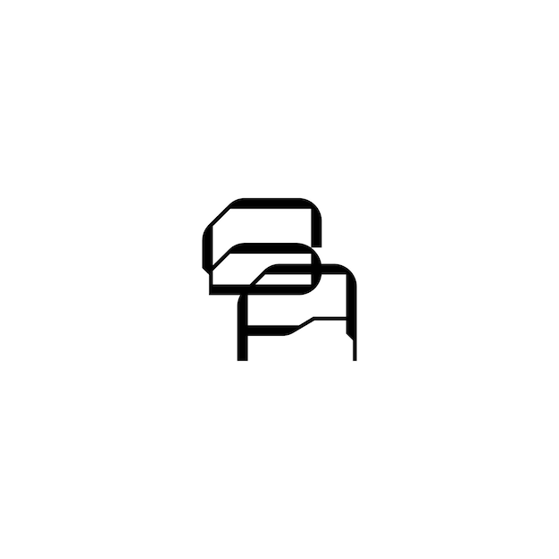 El diseño del logotipo BA monograma letra nombre de texto símbolo monocromático logotipo carácter alfabético logotipo simple