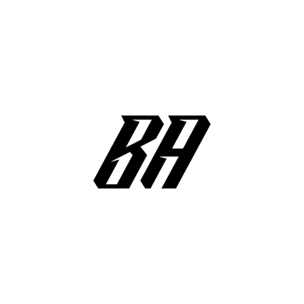 El diseño del logotipo BA monograma letra nombre de texto símbolo monocromático logotipo carácter alfabético logotipo simple