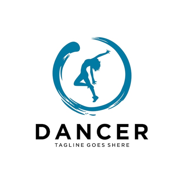 Diseño de logotipo de bailarina