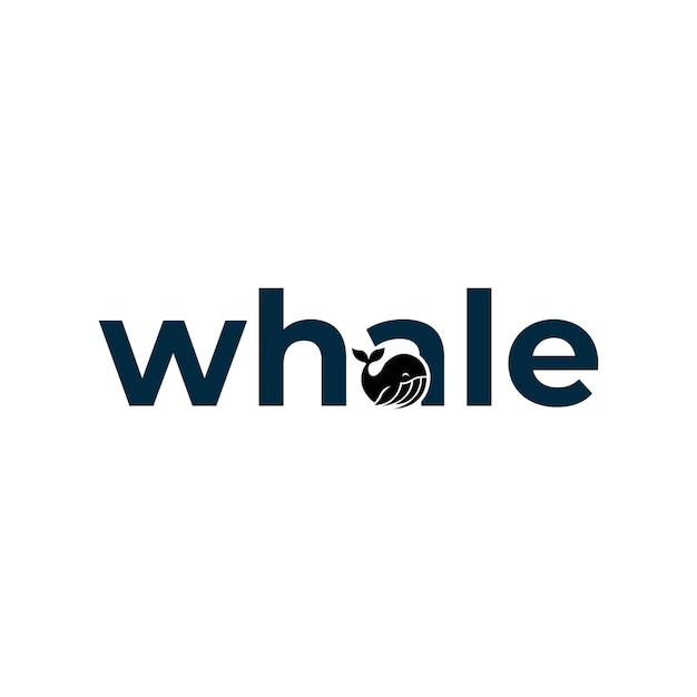 Diseño de logotipo de ballena