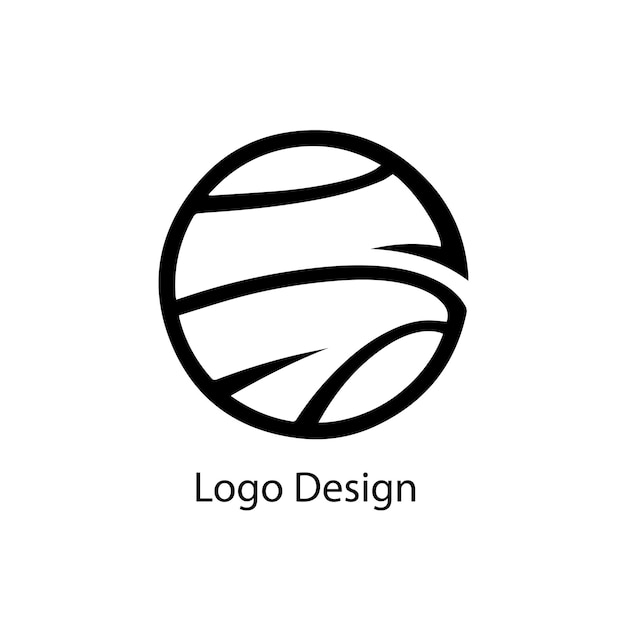 diseño del logotipo de baloncesto icono plano negro