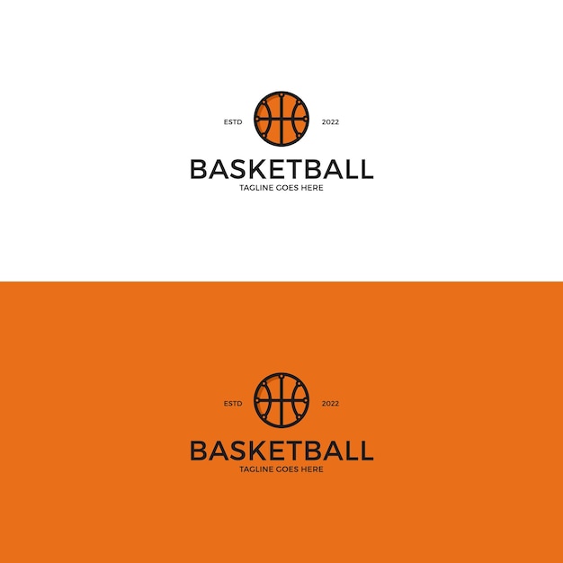 Diseño de logotipo de baloncesto