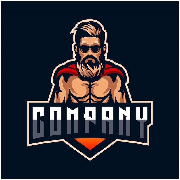 Diseño de logotipo de barba