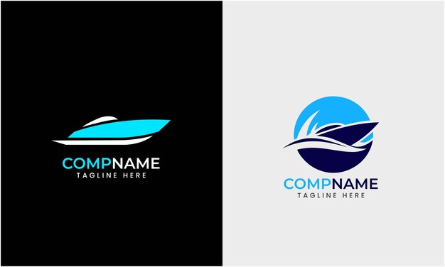 Diseño de logotipo de barco barco hombre playa barco océano barco de agua ola barco de pesca símbolo moderno minimalista