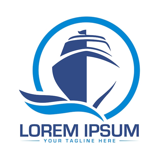 Diseño de logotipo de barco Diseño de logotipo único y profesional