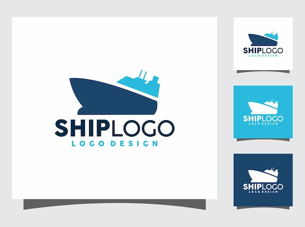 diseño de logotipo de barco