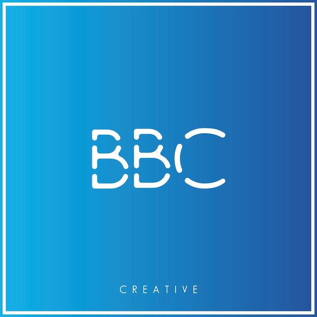 Diseño del logotipo de BBC Creative Vector Latter Diseño mínimo de logotipo de Latter Premium Ilustración vectorial Monograma