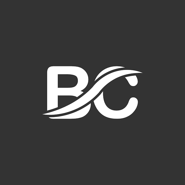 Diseño del logotipo de BC Moderno y impresionante artístico basado en las iniciales de BC Logotipo del icono del alfabeto